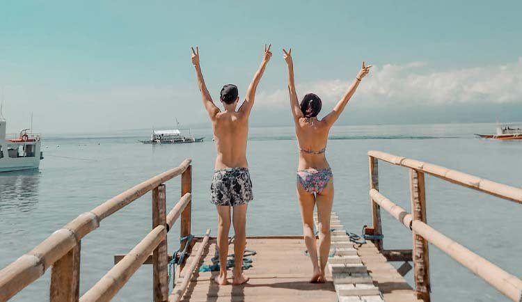 Our Guests in Sumilon Sandbar