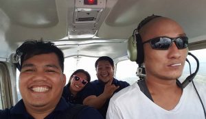 Cebu Aerial Tour inside the Plane
