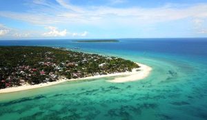 Aerial view of Bantayan Island Beach