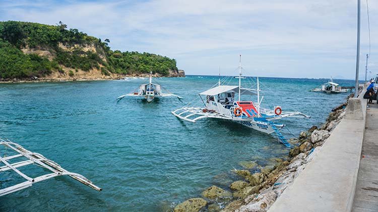 Boat going to Malapascua Island