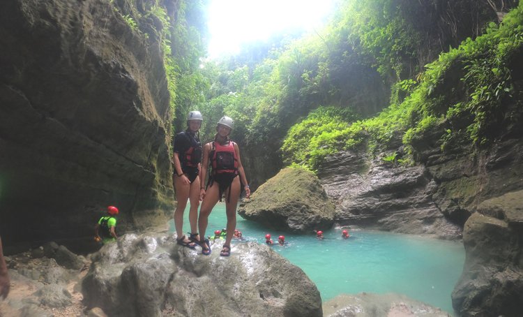 canyoneering in alegria